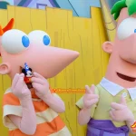 WDW ディズニーハリウッドスタジオ ストリーツオブアメリカ グリーティング フィニアス　ファーブ